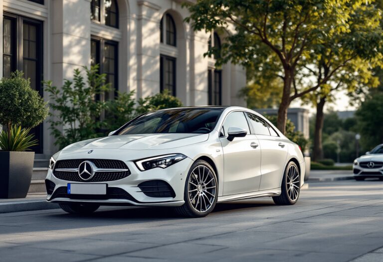 Nuova Mercedes-Benz CLA in un ambiente elegante